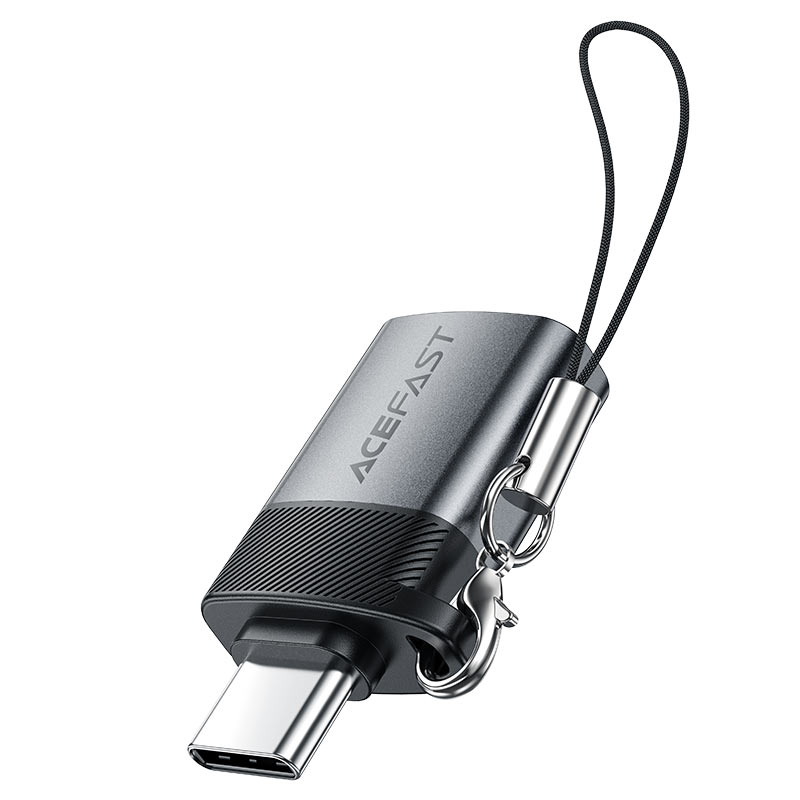 Адаптер-переходник ACEFAST J7 USB-A to USB-C Adapter Metal gray