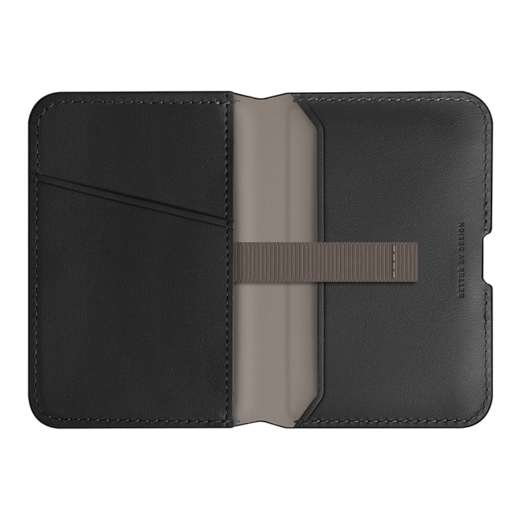 Чехол-бумажник Uniq Lyden DS Magnetic RFID-blocking wallet Dallas Black/Flint Grey