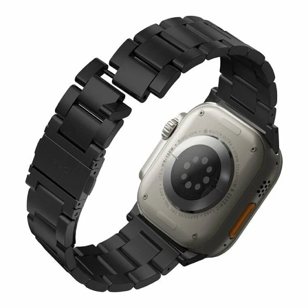 Ремешок стальной Uniq OSTA для Apple Watch 49/45/44/42, цвет черный