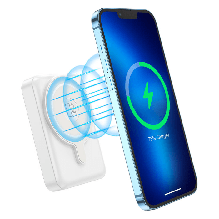 Внешний аккумулятор Hoco Q11 Expressar PD20W 3in1 magnetic fast charging power bank (10000 mAh) White