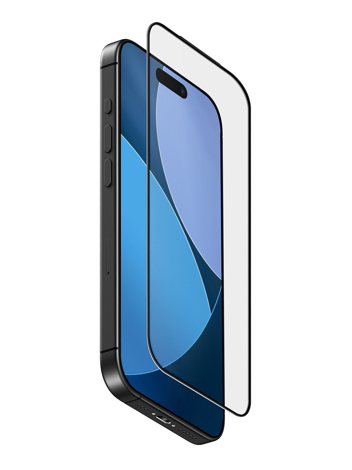 Защитное стекло Uniq для iPhone 17/16 Pro OPTIX Vision AR Anti-Dust filter Black (+installer)