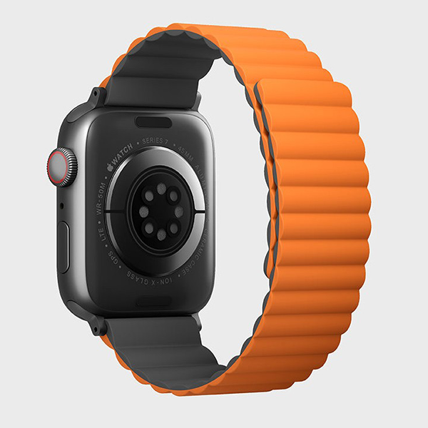 Ремешок Uniq для Apple Watch 49/46/45/44 mm Revix reversible Magnetic Grey/Orange
