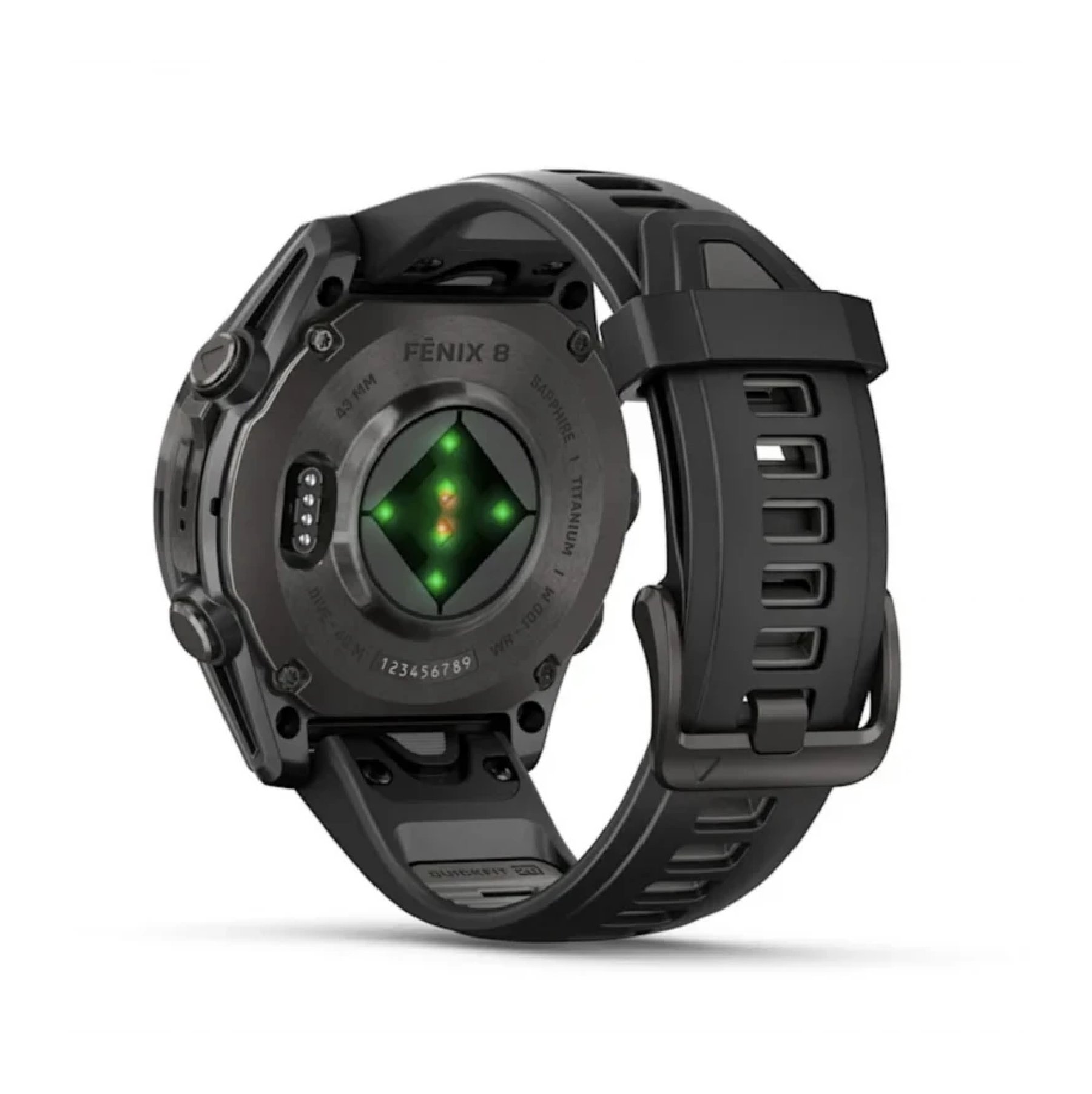 Умные часы Garmin Fenix 8, 43 мм, AMOLED, Sapphire Carbon Gray DLC Titanium / Black silicone band Умные часы Garmin Fenix 8, 43 мм, AMOLED, Sapphire Carbon Gray DLC Titanium / Black silicone band