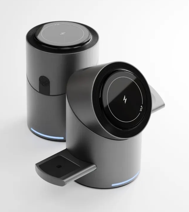 Беспроводное зарядное устройство "vlp" Tower Power 3 in 1, серое