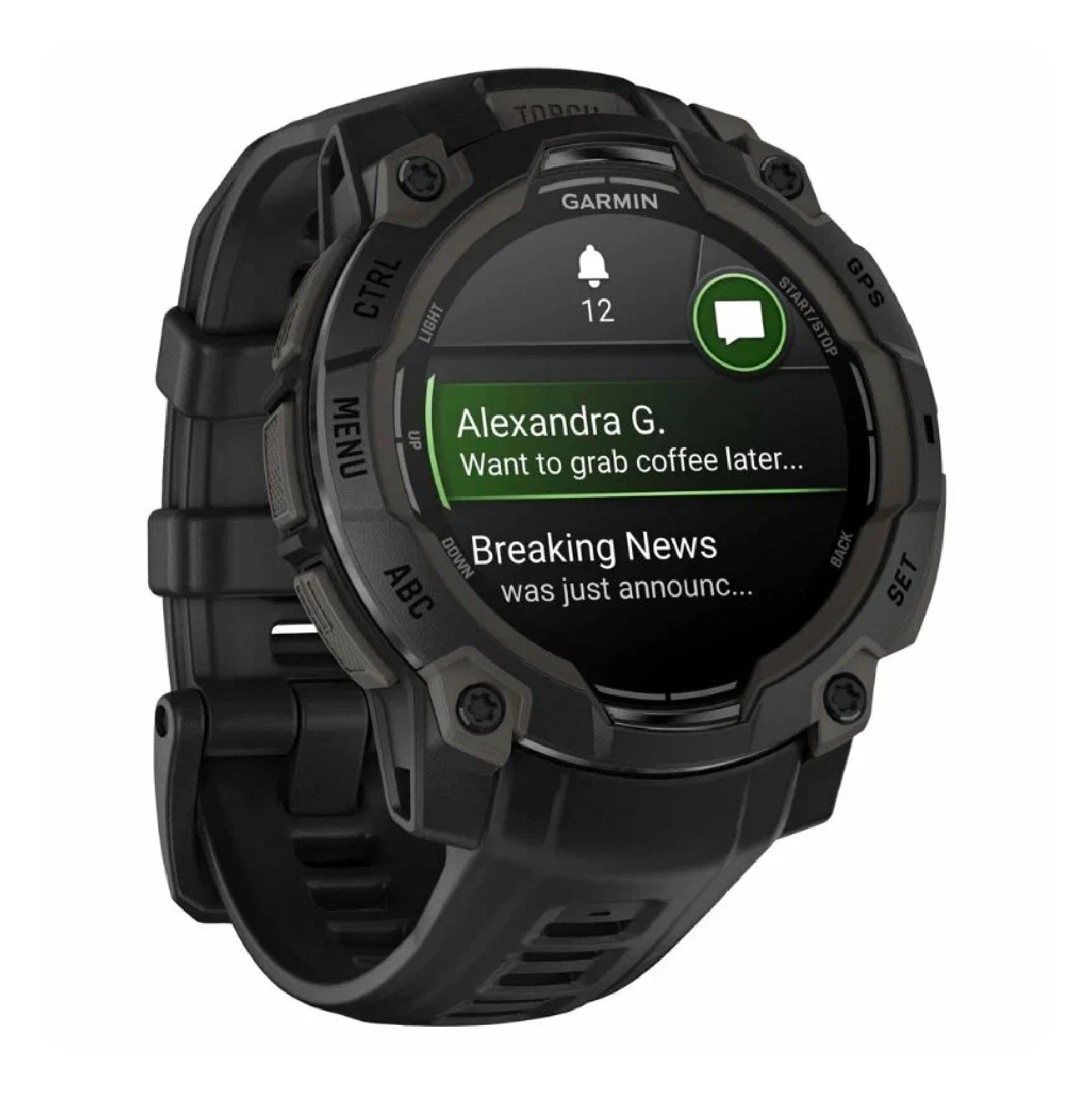 Умные часы Garmin Instinct 3 Solar Amoled Black with Black Silicone 45 mm