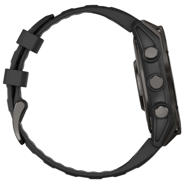 Умные часы Garmin Fenix 8, 51мм, AMOLED Sapphire Carbon Gray DLC Titanium Black/Pebble Gray Silicone Band Умные часы Garmin Fenix 8, 51мм, AMOLED Sapphire Carbon Gray DLC Titanium Black/Pebble Gray Silicone Band