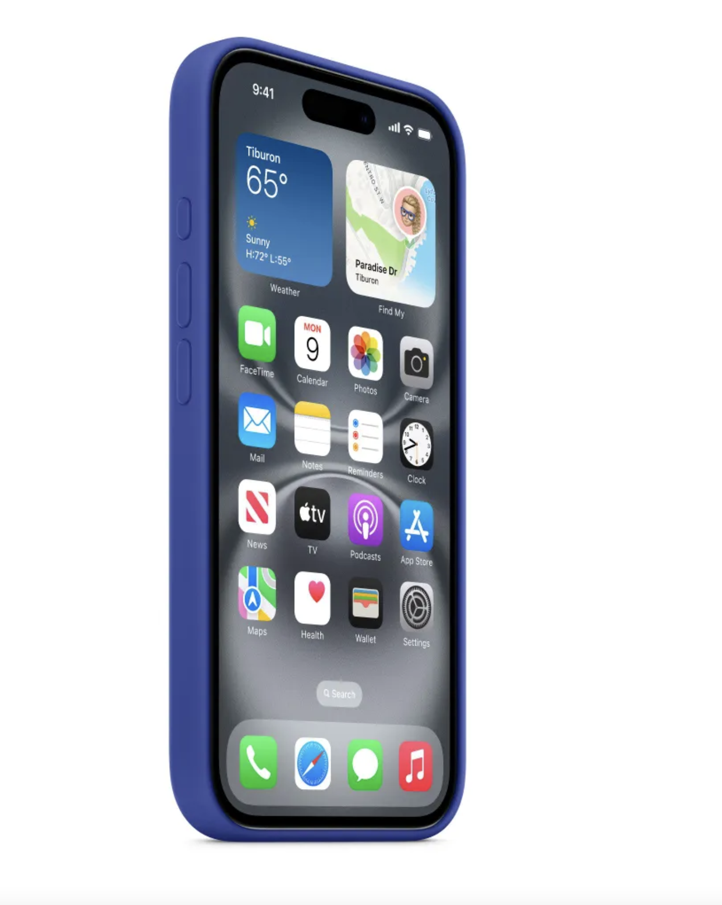 Чехол Original Sillicone Case MagSafe для iPhone 16 Plus, Ultramarine