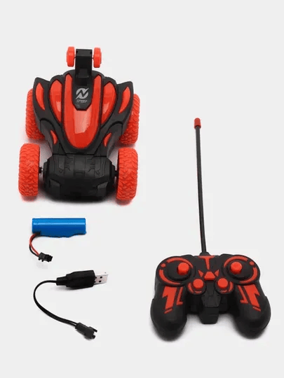 Машинка перевертыш Stunt Car 360 на пульте управления (Красная)