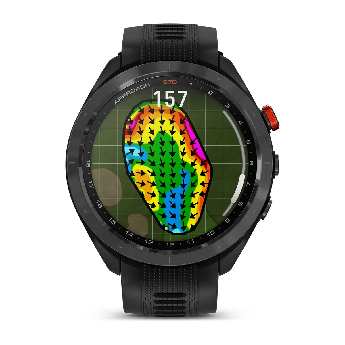 Умные часы Garmin Aproach S70 47mm Black Ceramic Bezel with Black Silicone Band HK