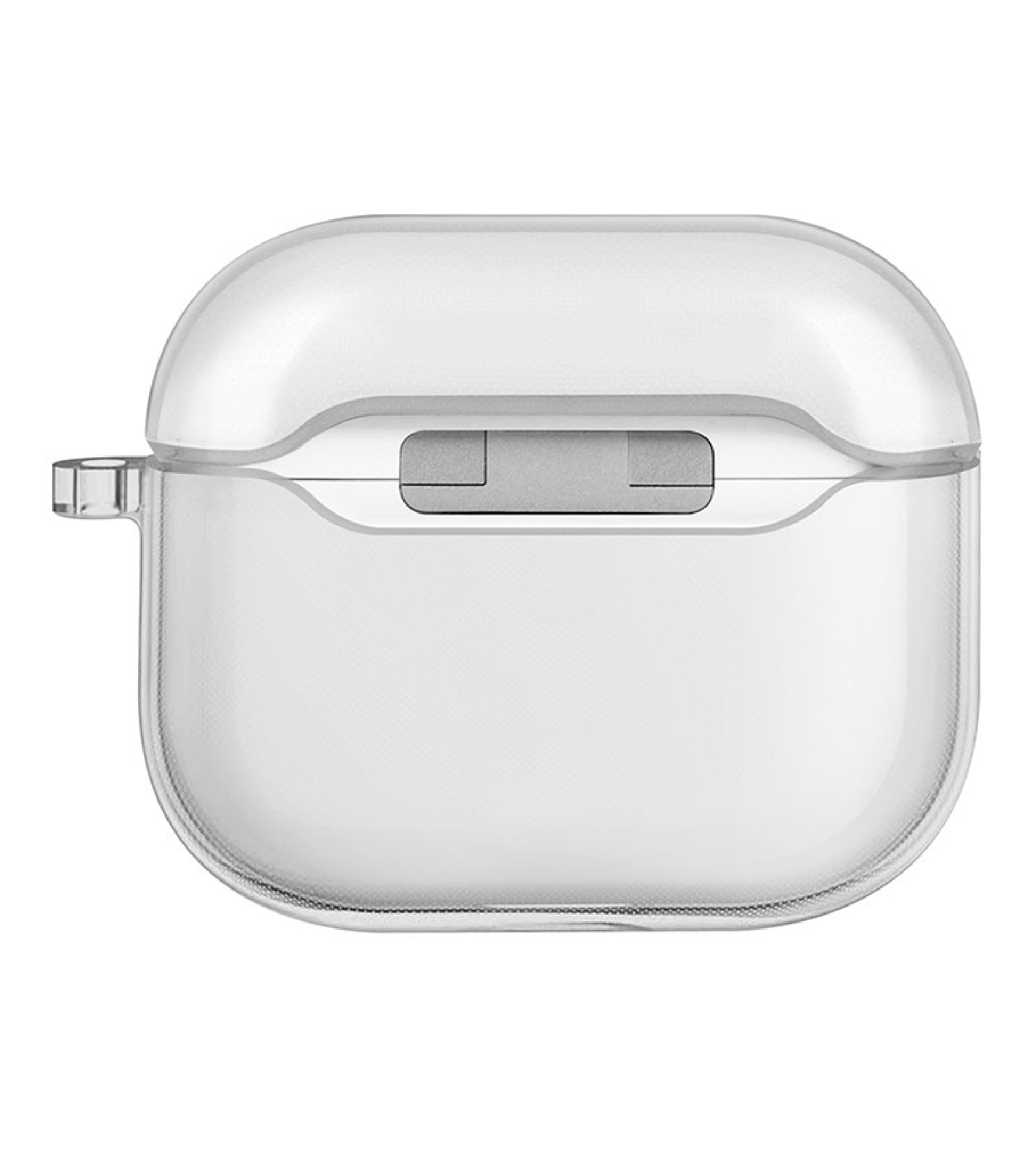 Кейс Uniq для Airpods 4 чехол Glase TPU case with carabin Clear