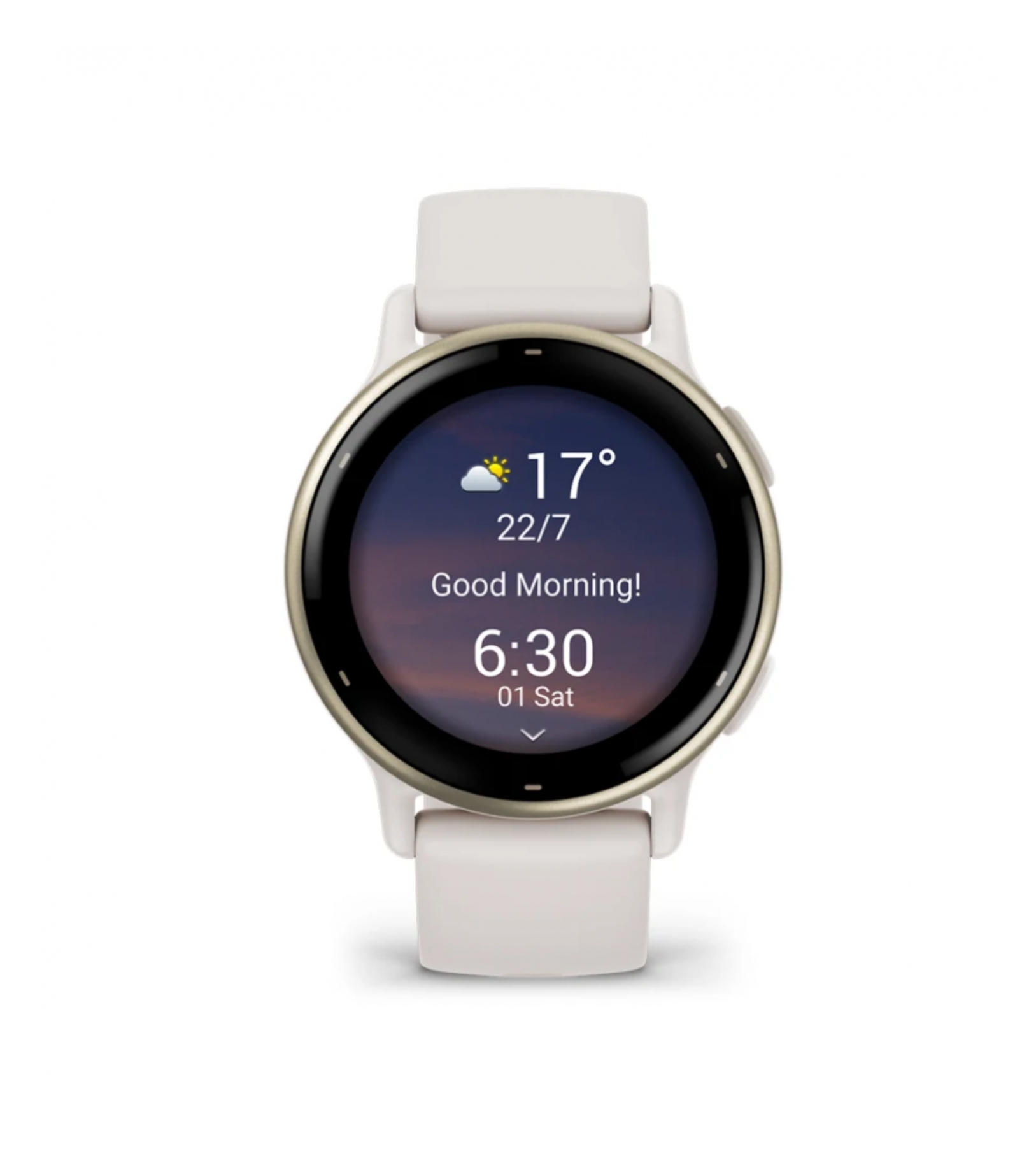 Умные часы Garmin Vivoactive 5 Cream Gold Aluminum Bezel with Ivory Case and Silicone Band Умные часы Garmin Vivoactive 5 Cream Gold Aluminum Bezel with Ivory Case and Silicone Band