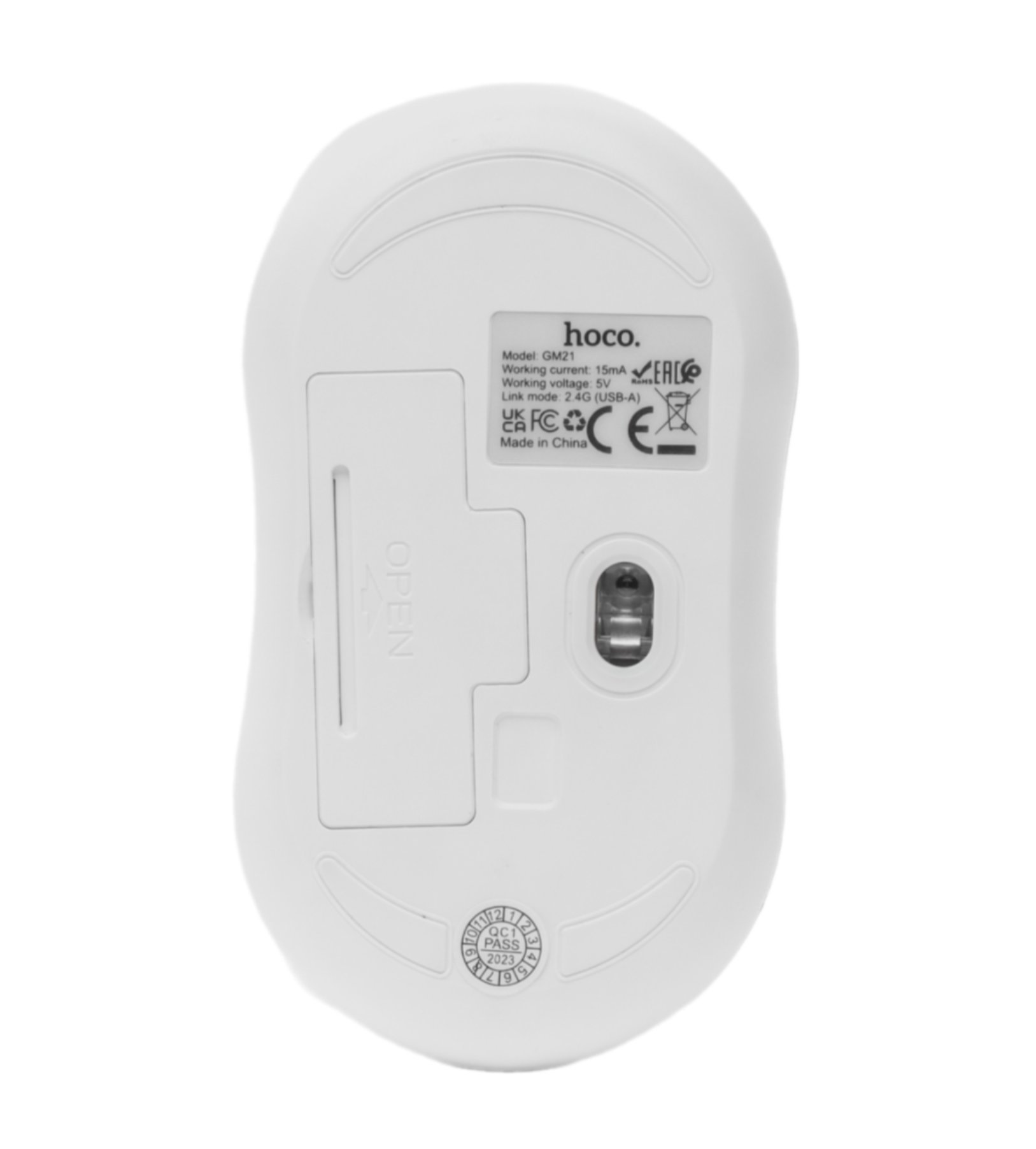 Мышь Hoco GM21 Platinum 2.4G Business Wireless Mouse, white-grey Мышь Hoco GM21 Platinum 2.4G Business Wireless Mouse, white-grey