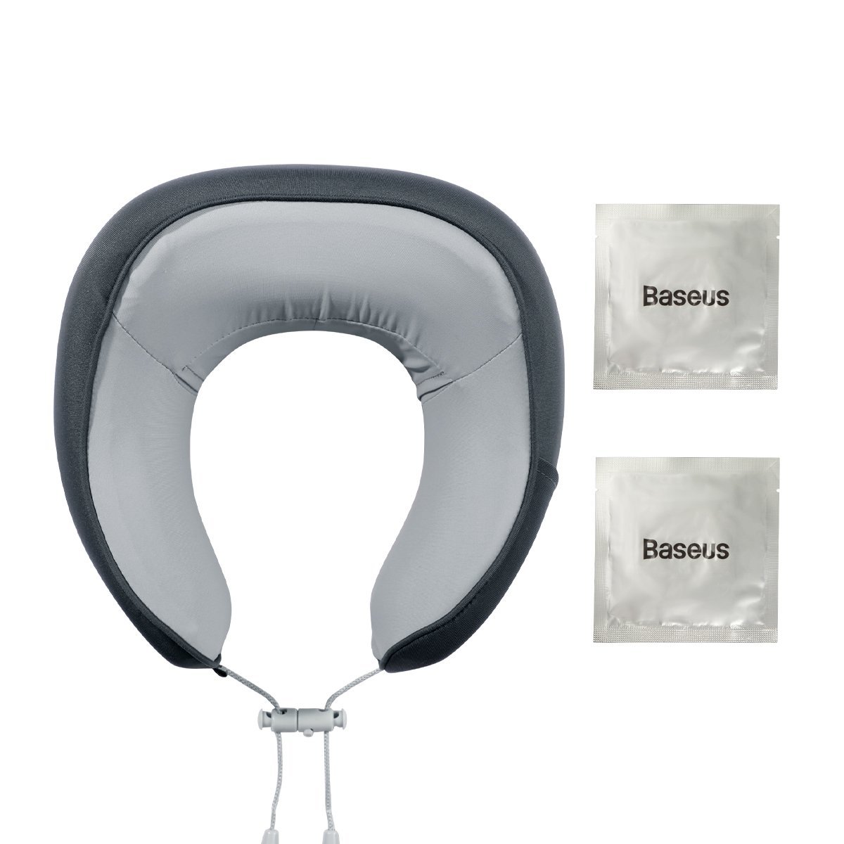 Подушка для шеи Baseus Thermal Series Memory Foam U-Shaped Neck Pillow Gray