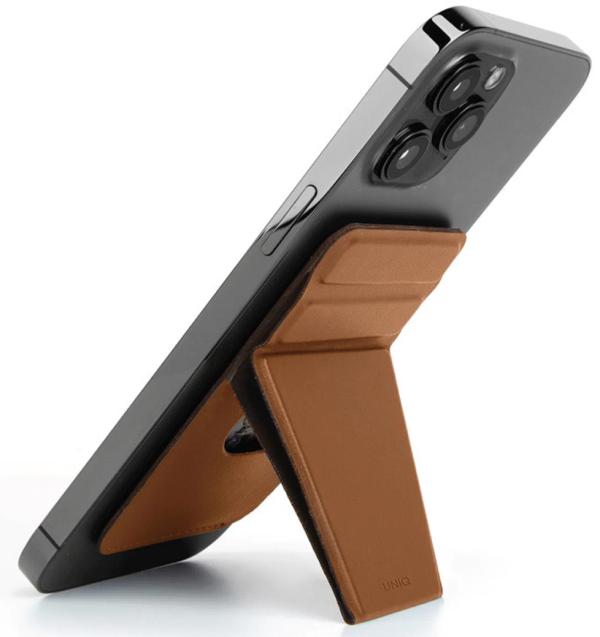 Чехол-бумажник Uniq LYFT Magnetic cardholder with Stand Brown