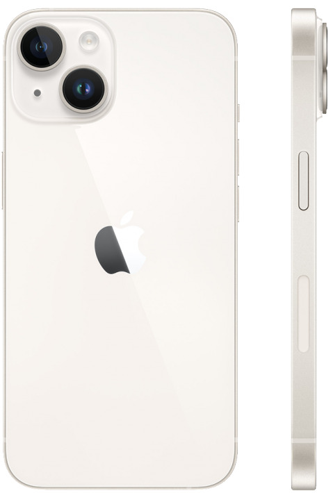 iPhone 14 256Gb Starlight (1 sim + eSIM / 82%) - Б/У . . +