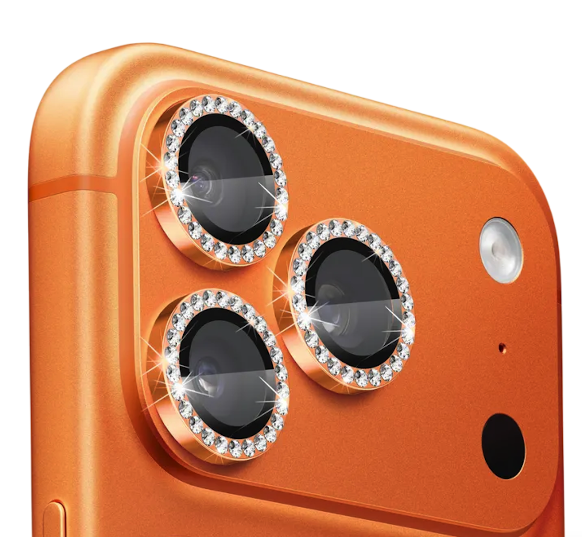 Защитные линзы Keephone 3D-Spiral Maria Glitter на камеру iPhone 17 Pro Max, Orange