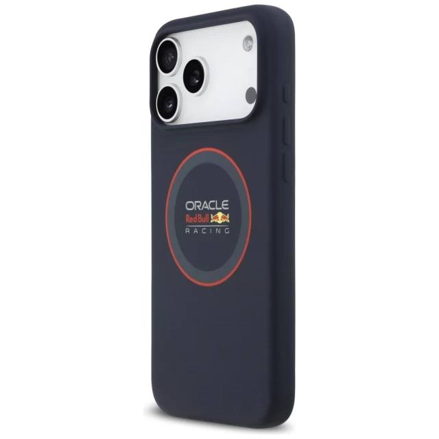 Чехол Red Bull для iPhone 17 Pro Liquid Silicone with Ring Hard Navy/Red (MagSafe)