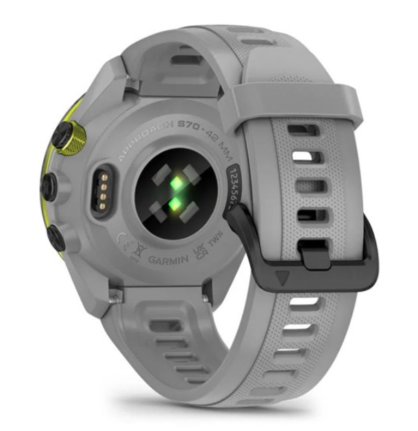 Умные часы Garmin Aproach S50 43mm Black Ceramic Bezel with Powder Gray Silicone Band