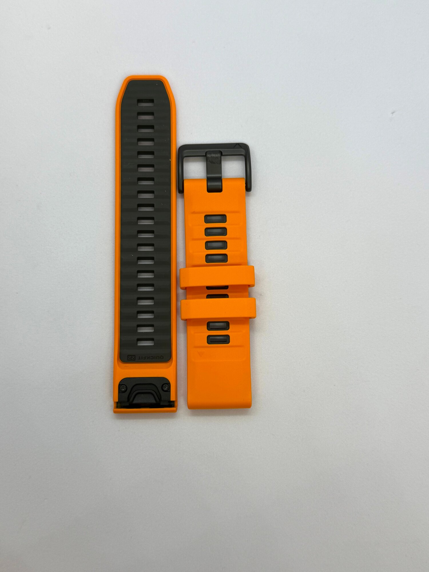 Ремешок для часов Garmin QuickFit 22 Watch Bands Silicone Spark Orange with Graphite HK