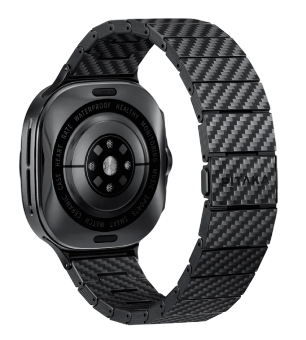 Браслет PITAKA Carbon Fiber серия Modern для Samsung Galaxy Watch Ultra, черно-серый Браслет PITAKA Carbon Fiber серия Modern для Samsung Galaxy Watch Ultra, черно-серый