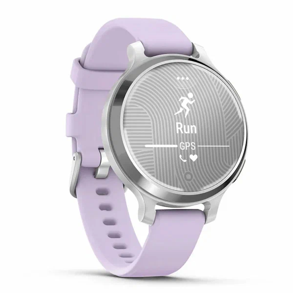 Умные часы Garmin Lily 2 Active, Silver Bezel, Jasmine Purple Silicone Band