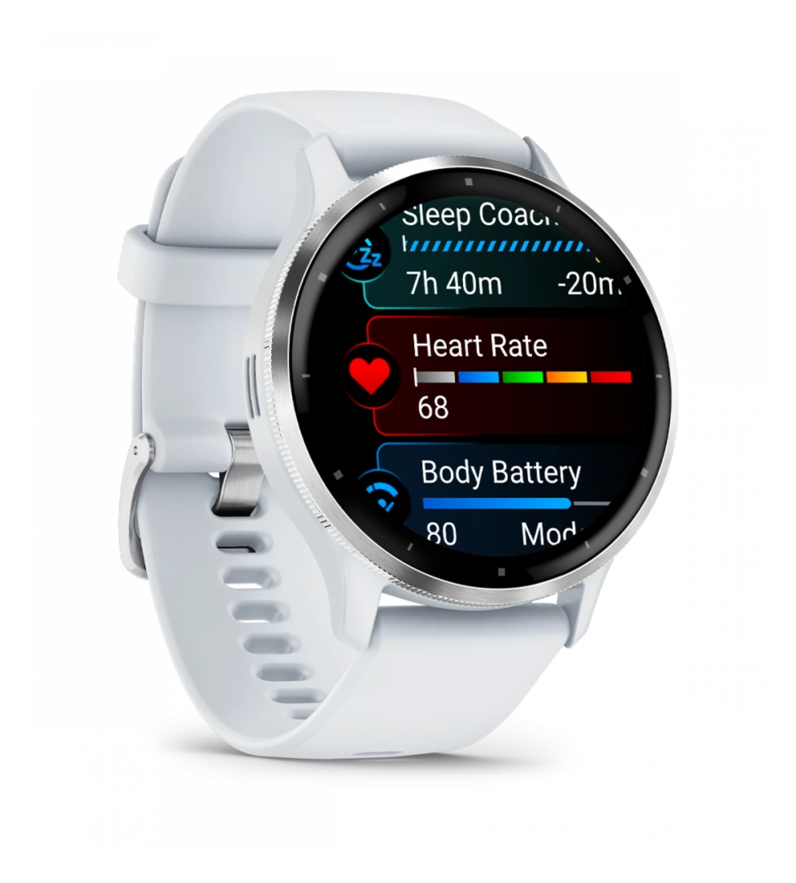 Умные часы Garmin Venu 3 Silver Stainless Steel Bezel with Whitestone Case and Silicone Band Умные часы Garmin Venu 3 Silver Stainless Steel Bezel with Whitestone Case and Silicone Band
