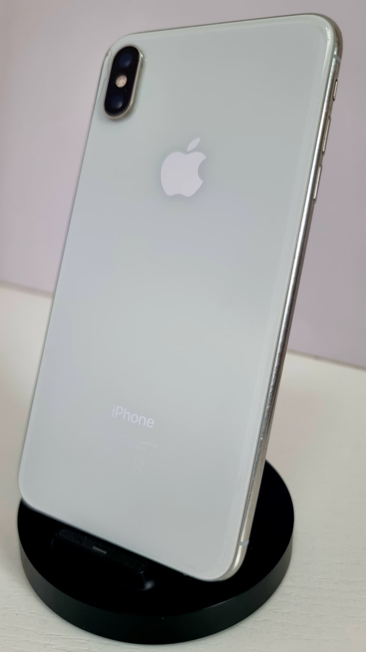 iPhone Xs Max 512Gb Silver (Заменен АКБ / Без коробки / Заменен дисплей) - Б/У . . + iPhone Xs Max 512Gb Silver (Заменен АКБ / Без коробки / Заменен дисплей) - Б/У . . +