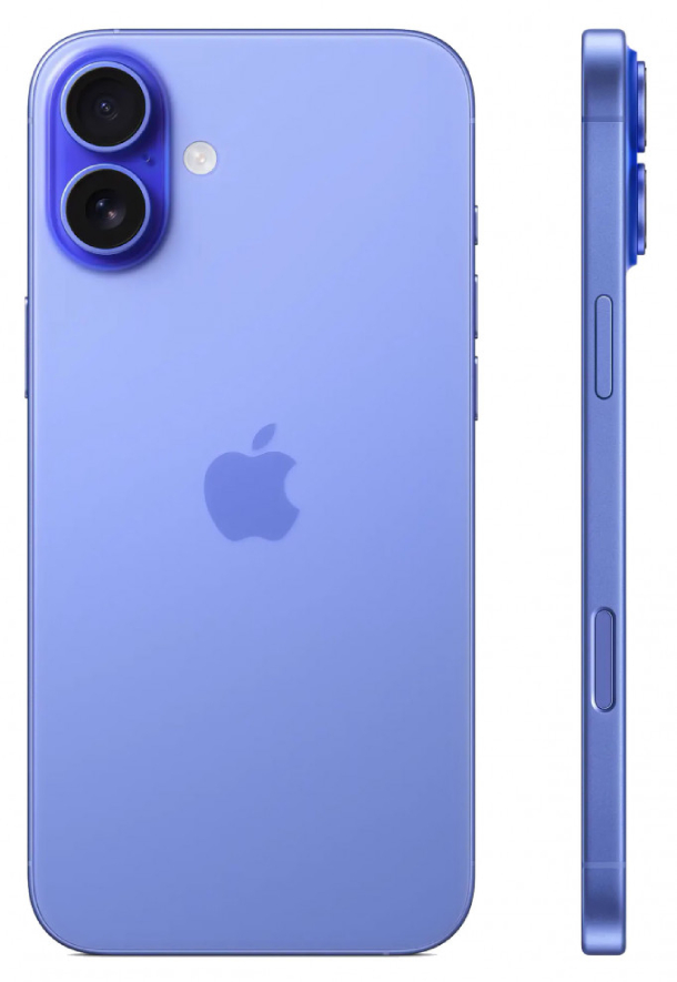 Смартфон Apple iPhone 16 128Gb Ultramarine (1 sim + eSIM)