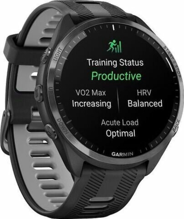 Умные часы Garmin Forerunner 965 Black, Titanium Bezel, Black Band Умные часы Garmin Forerunner 965 Black, Titanium Bezel, Black Band