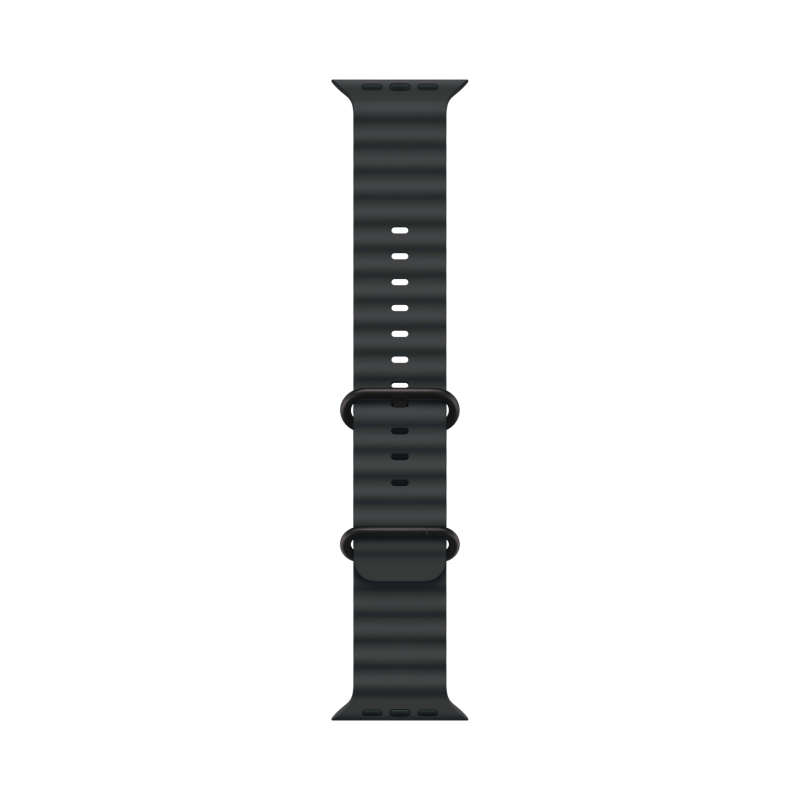 Apple Watch Ultra 3 GPS, 49 мм, корпус из черного титана, ремешок Ocean цвета Black (MF0J4)