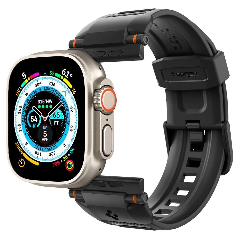 Ремешок SPIGEN RUGGED ULTRA BAND для APPLE WATCH 4 / 5 / 6 / 7 / 8 / 9 / SE / ULTRA 1 / 2 (42 / 44 / 45 / 49 MM) Matte Black