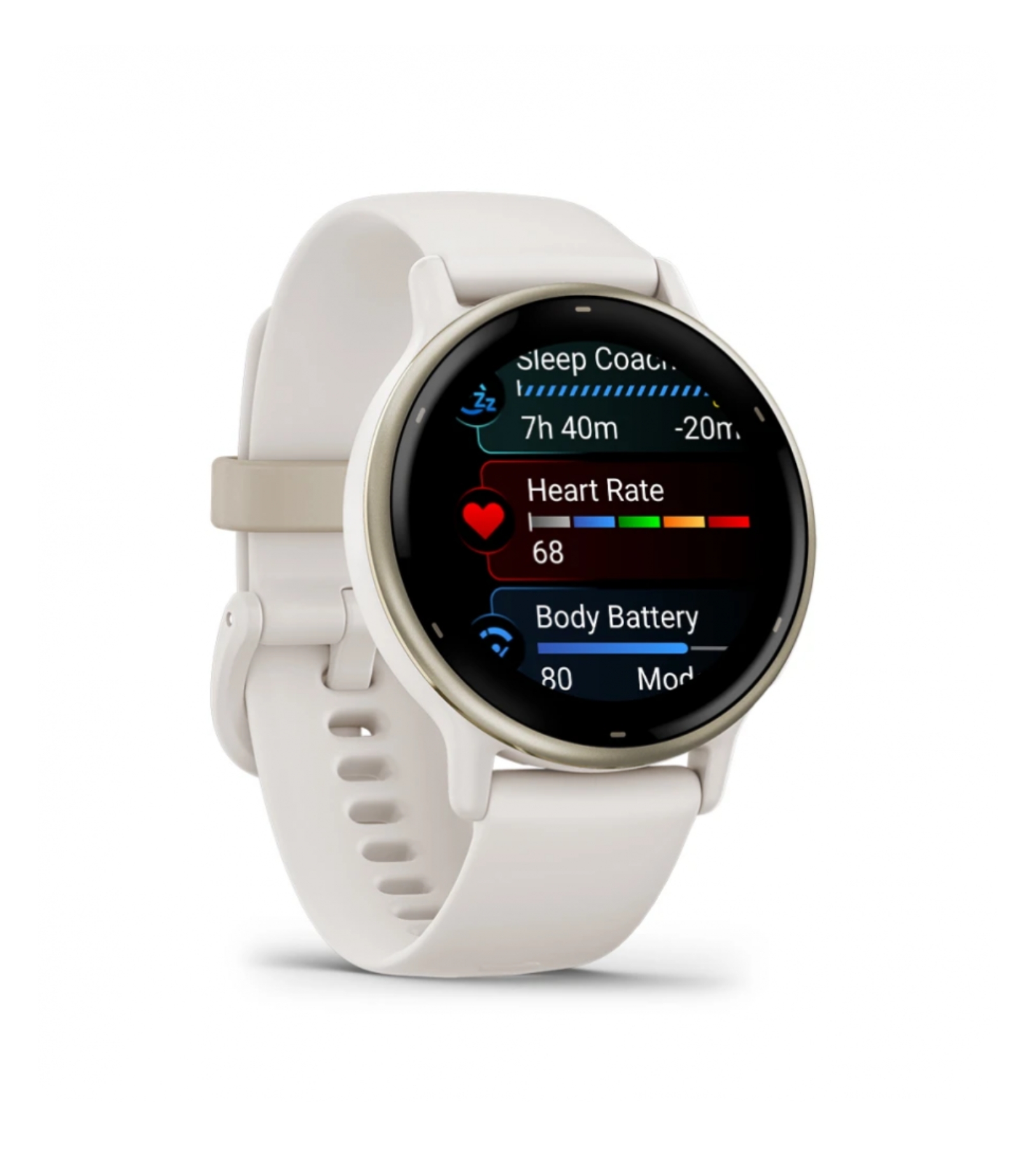 Умные часы Garmin Vivoactive 5 Cream Gold Aluminum Bezel with Ivory Case and Silicone Band Умные часы Garmin Vivoactive 5 Cream Gold Aluminum Bezel with Ivory Case and Silicone Band