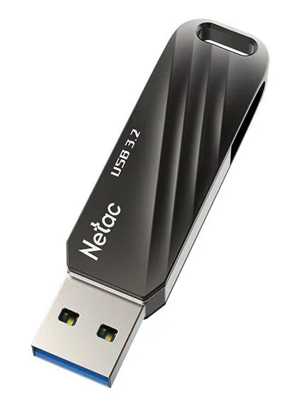 Флеш-накопитель USB 3.0 128GB Netac US11 Dual чёрный/серебро (USB 3.0 / Type C)