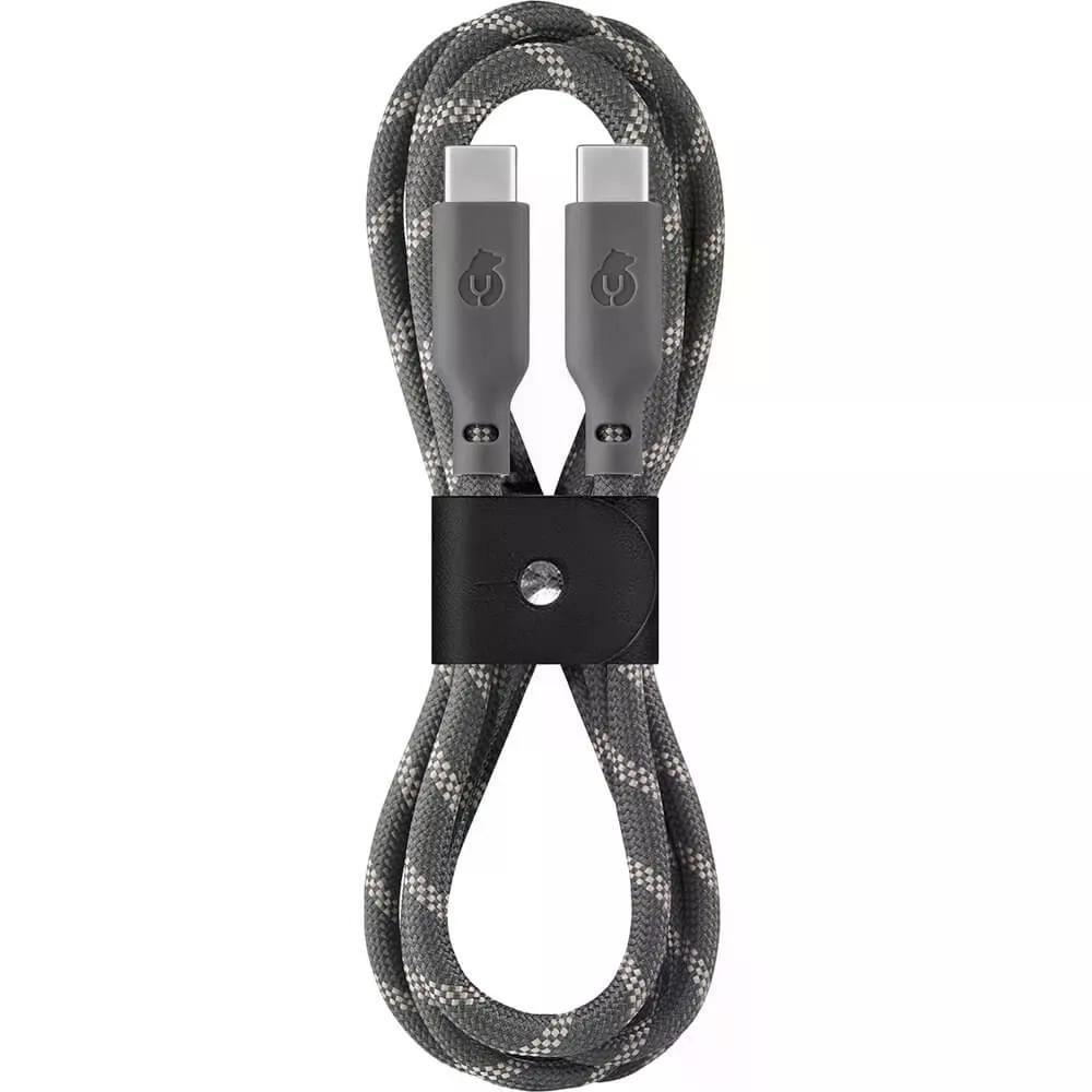 Кабель Ubear Trend Cable USB-C/USB-C 1.2м, 60W, цвет: серо-бежевый