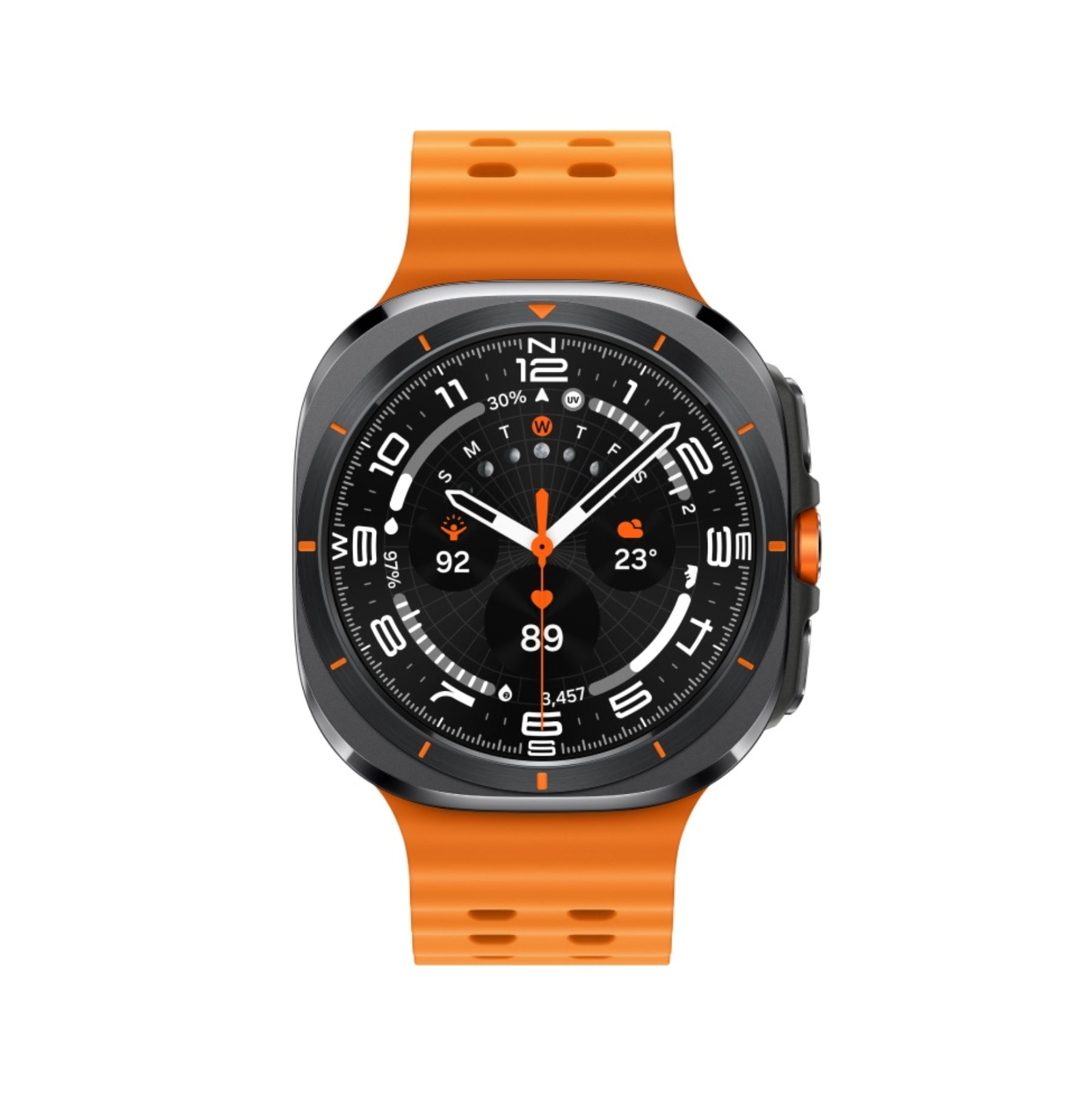 Умные часы Samsung Galaxy Watch Ultra (2025) LTE 47mm Titanium Grey Marine Band Orange