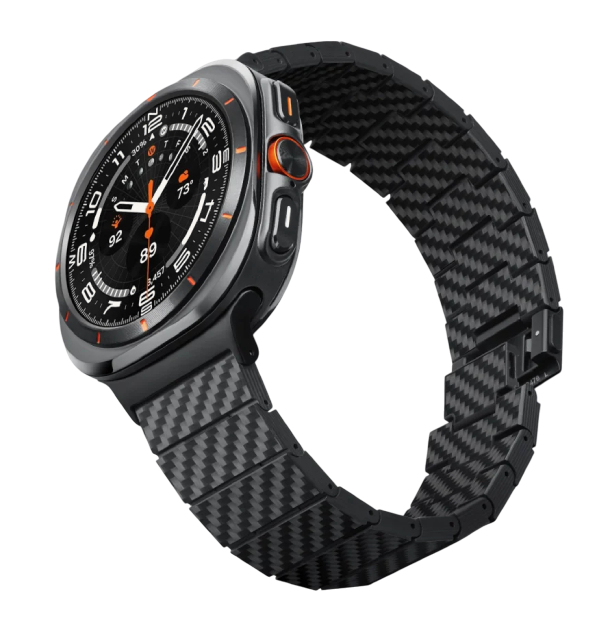 Браслет PITAKA Carbon Fiber серия Modern для Samsung Galaxy Watch Ultra, черно-серый Браслет PITAKA Carbon Fiber серия Modern для Samsung Galaxy Watch Ultra, черно-серый