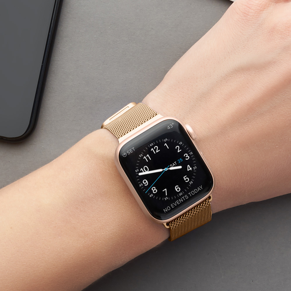 Ремешок Deppa Band Mesh для Apple Watch 42/44/45мм, золото Ремешок Deppa Band Mesh для Apple Watch 42/44/45мм, золото