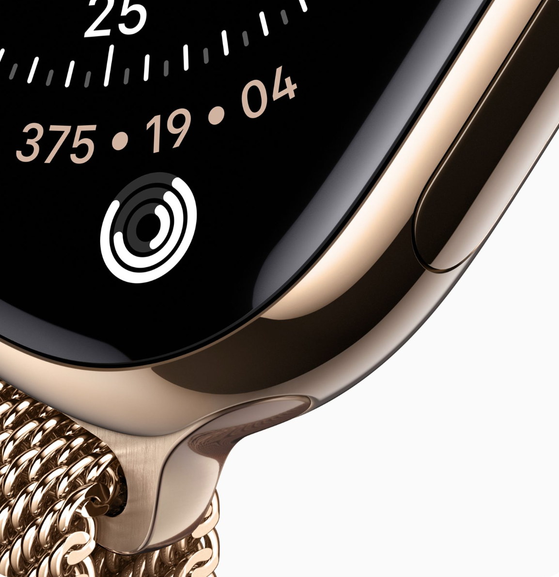 Apple Watch Series 11 GPS 42mm, Gold Titanium Case Gold Milanese Loop (MF8Y4)