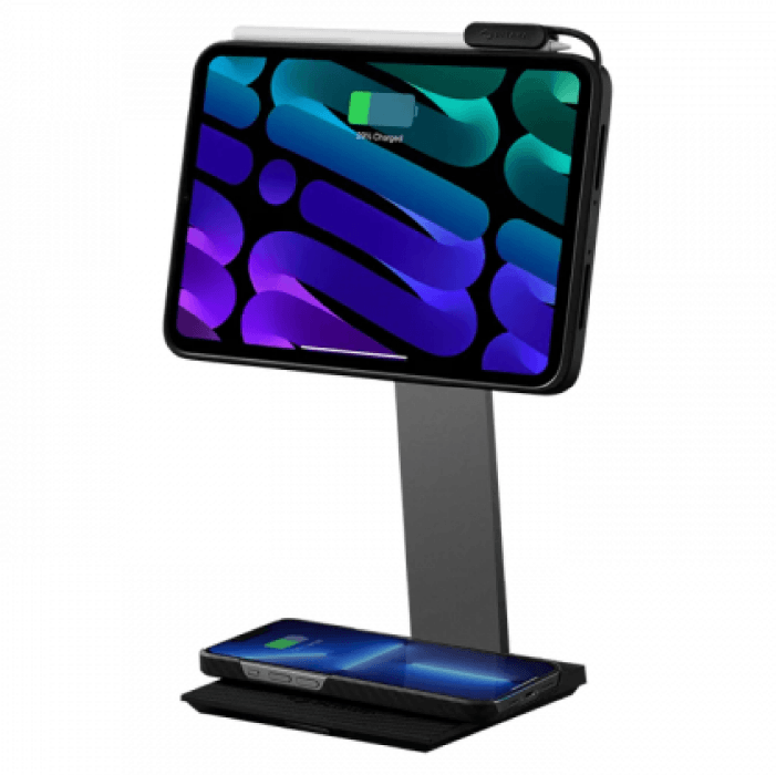 Настольный держатель с зарядной платформой Pitaka MagEZ Charging Stand, черный