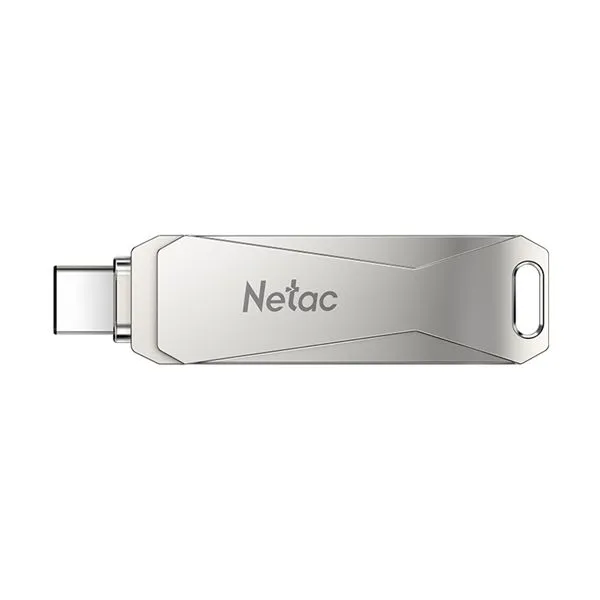 Флеш-накопитель USB 3.0 128GB Netac U782C Dual серебро (USB 3.0/3.1 + Type C)