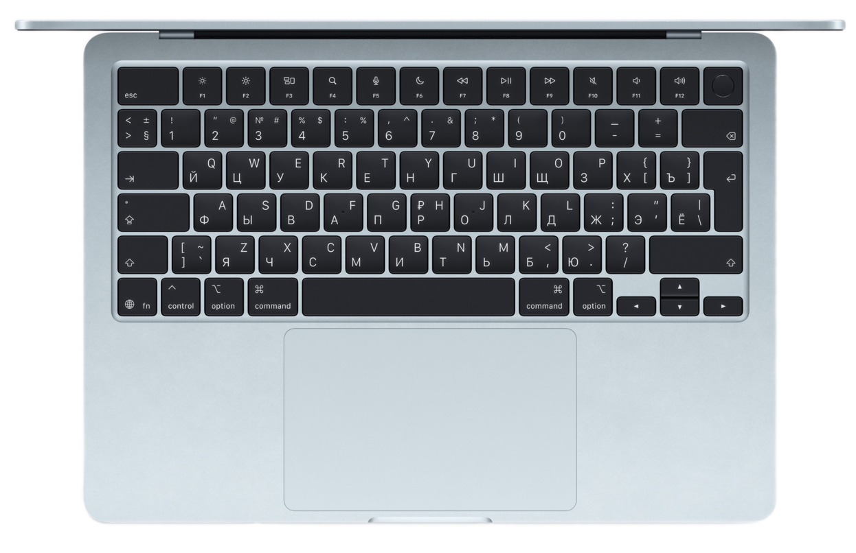 Ноутбук Apple MacBook Air 13" Sky Blue (Early 2026) MDHJ4 (10C CPU/10C GPU/M5/16Гб/1Тб SSD)