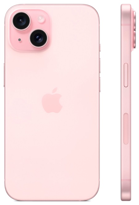 iPhone 15 128Gb Pink (2SIM / 85%) - Б/У . . + +
