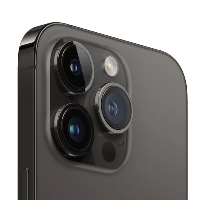 iPhone 14 Pro 512Gb Space Black (1 sim + eSIM / Пятна на камере Х3 / 77% / Без коробки) - Б/У . . +