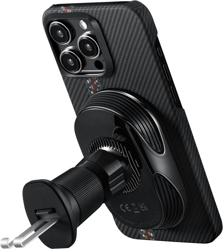 Автомобильный держатель + беспроводное ЗУ PITAKA MagEZ Car Mount Pro 2 15W Автомобильный держатель + беспроводное ЗУ PITAKA MagEZ Car Mount Pro 2 15W