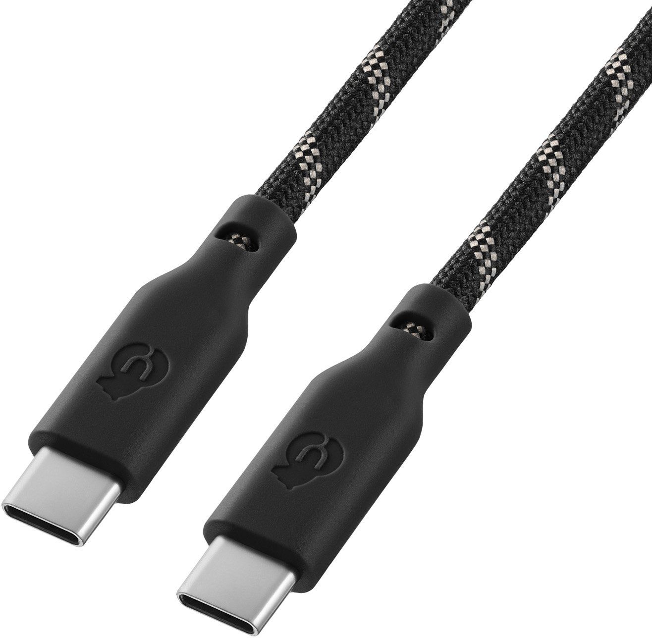 Кабель Ubear Trend Cable USB-C/USB-C 1.2м, 60W, цвет: черно-бежевый