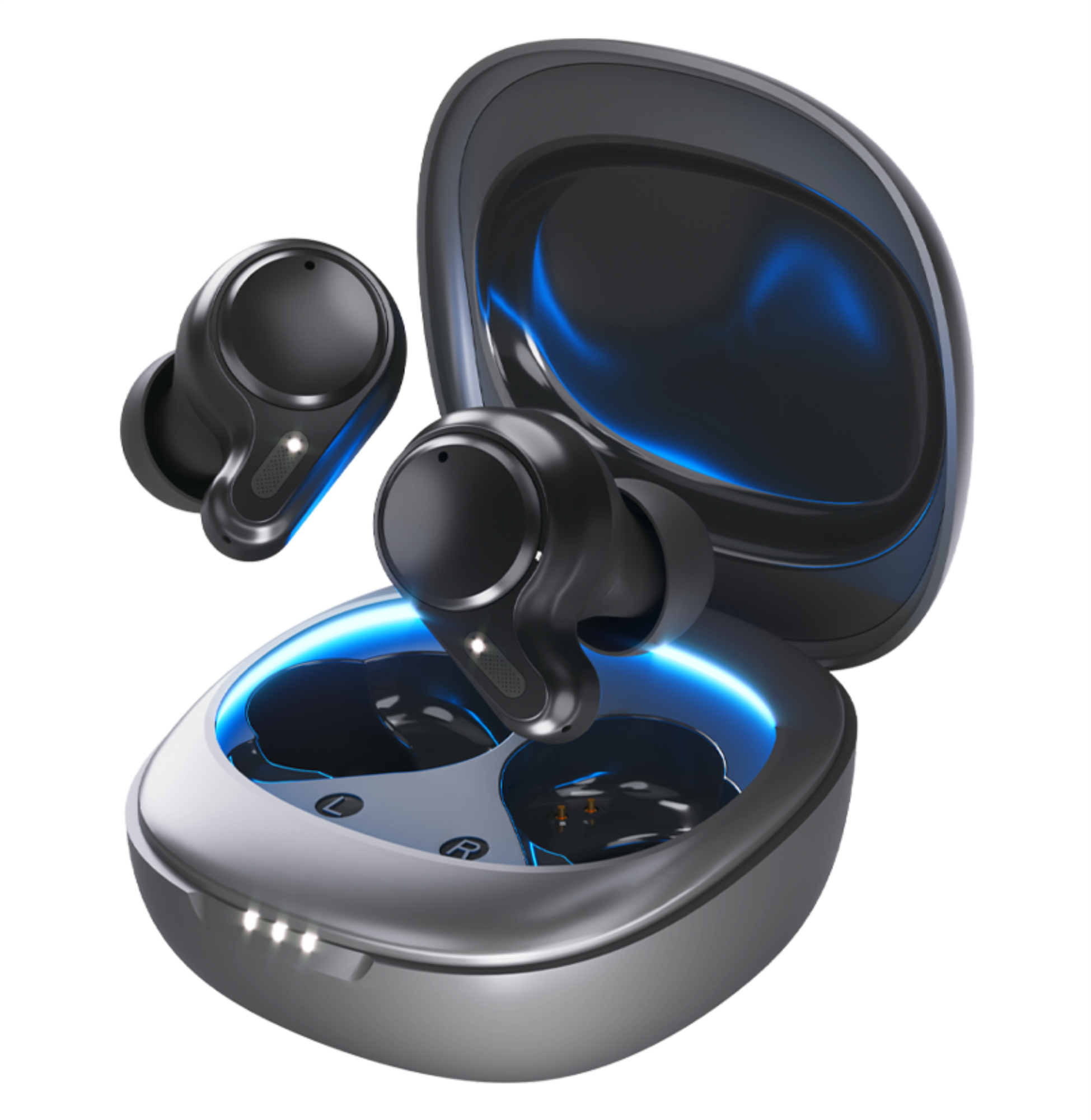 Беспроводные наушники с микрофоном Deppa Air Ultra, TWS, BT 5.1, 500 мАч, IPX4