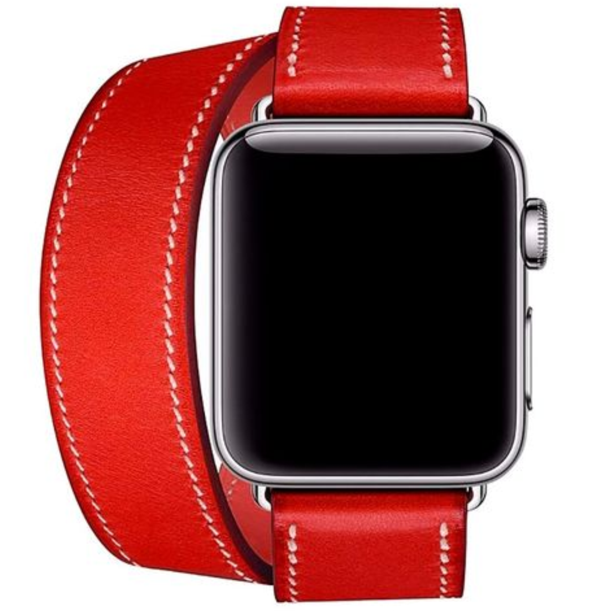 Ремешок Double Tour Band 316L Stainless Steel Buckle для Apple Watch 38/40/41мм, красный