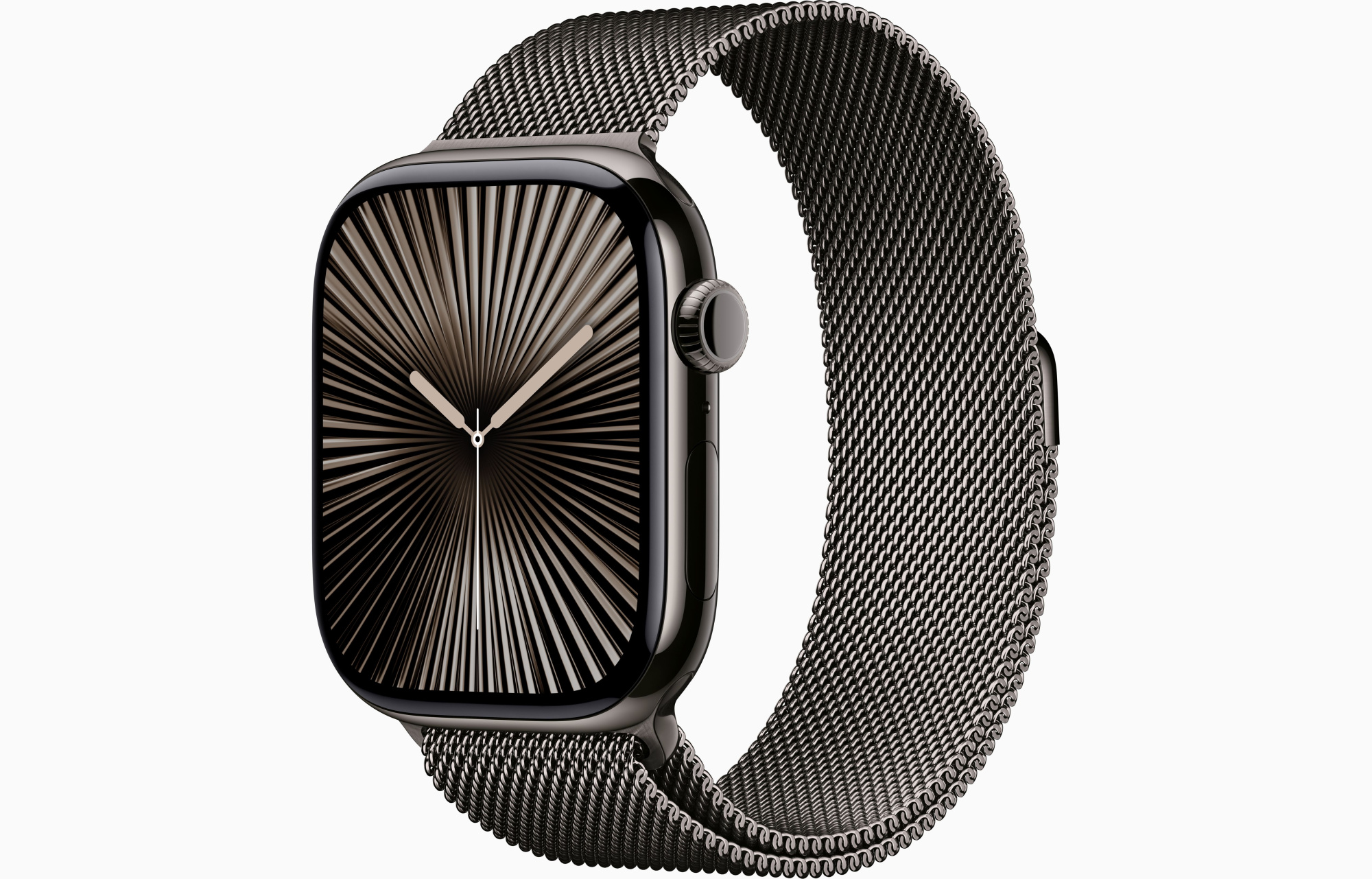 Apple Watch Series 10 GPS 46 mm, Slate Titanium Case with Slate Milanese Loop Apple (MWYW3) M/L Apple Watch Series 10 GPS 46 mm, Slate Titanium Case with Slate Milanese Loop Apple (MWYW3) M/L