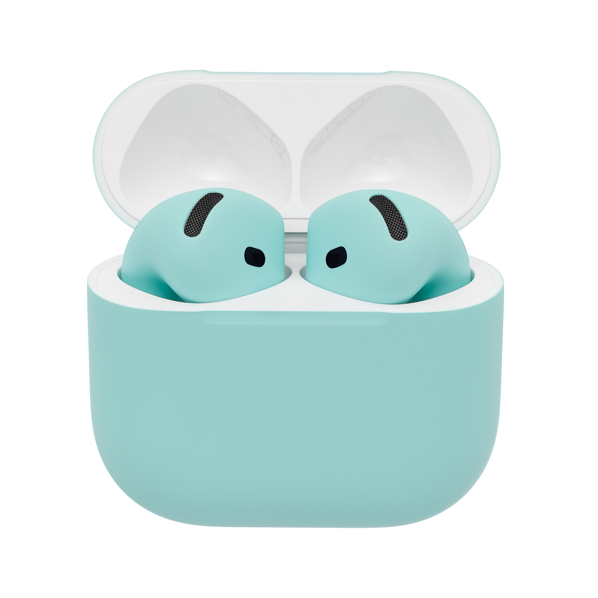 Наушники беспроводные Apple AirPods 4 (MXP93) с шумоподавлением - Tiffany Matte Наушники беспроводные Apple AirPods 4 (MXP93) с шумоподавлением - Tiffany Matte
