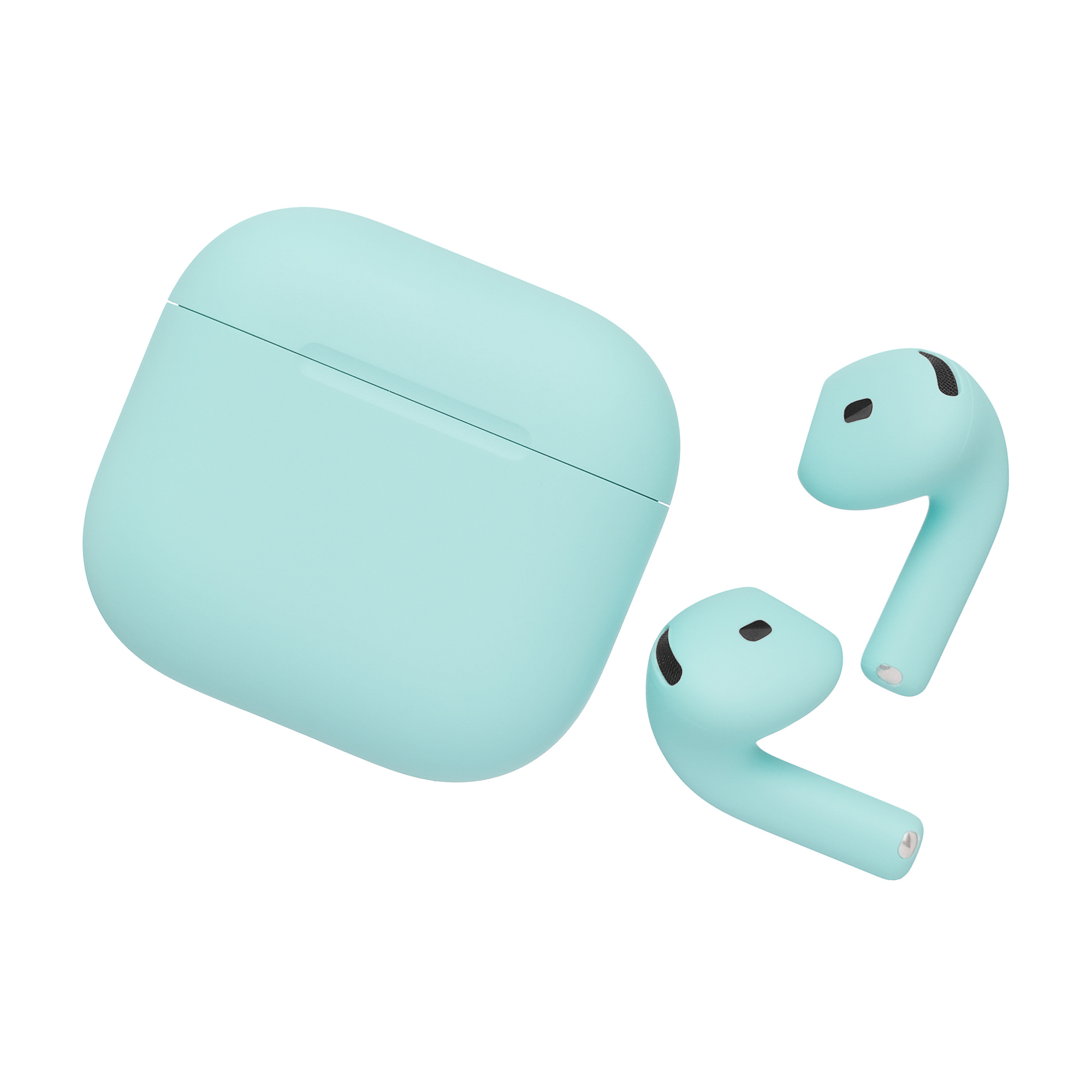Наушники беспроводные Apple AirPods 4 (MXP93) с шумоподавлением - Tiffany Matte Наушники беспроводные Apple AirPods 4 (MXP93) с шумоподавлением - Tiffany Matte
